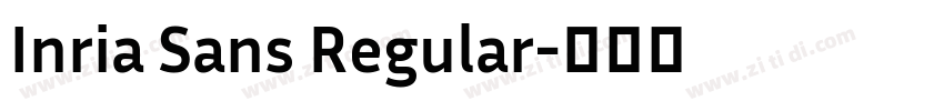 Inria Sans Regular字体转换